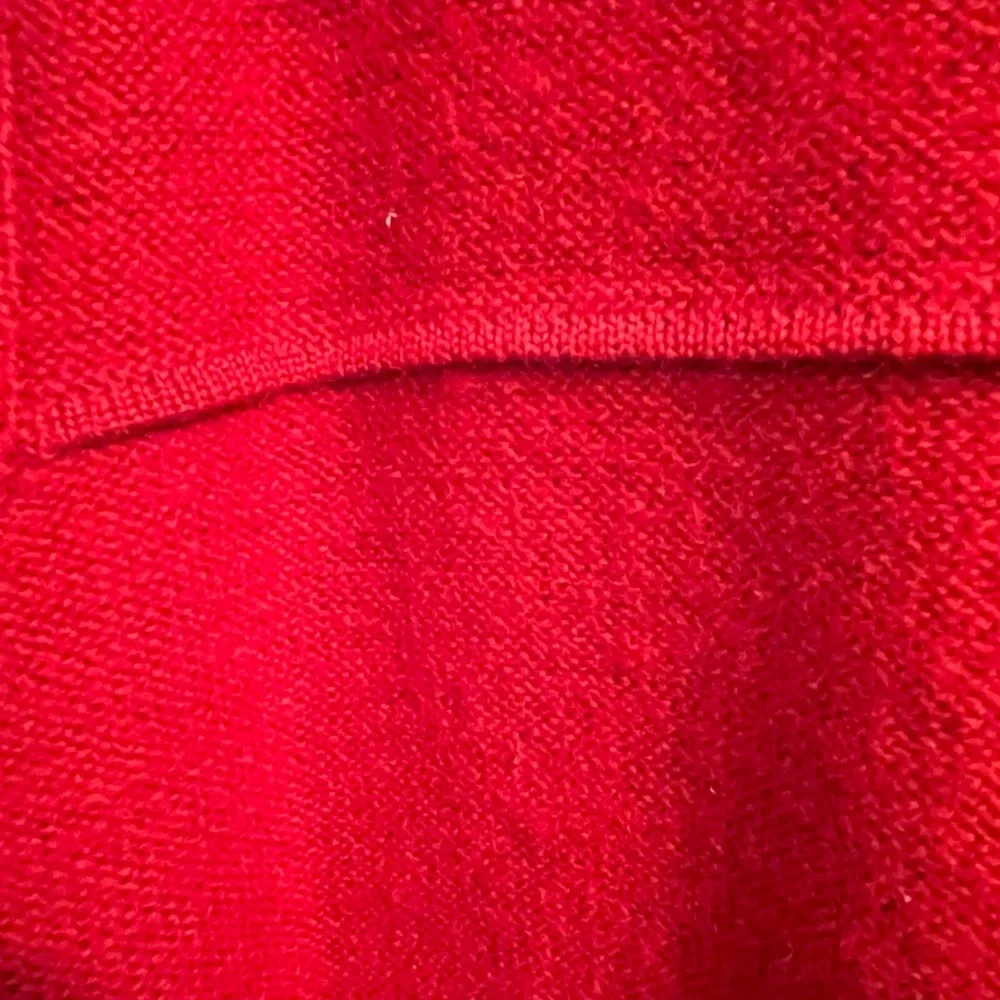 Red Wool Zippered Sweater Jacket Coat 1X - Picture 5 of 8